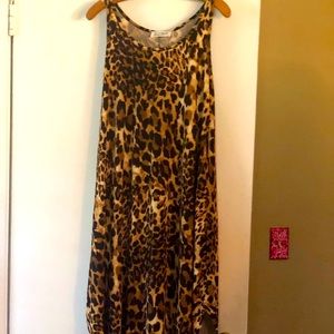 Leopard print house dress